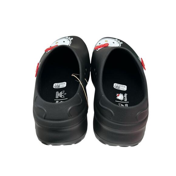 NWT Adidas x Hello Kitty Black AdiFom Stan Smith Slip On Platform Mules Womens 9 - Picture 3 of 9